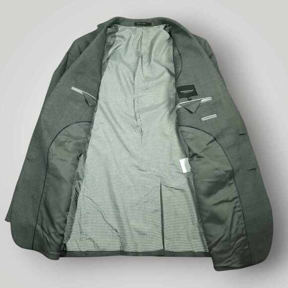 Banana Republic Blazer Sport Coat Mens 40R Modern Slim Fit Wool Blend Nail Head - Picture 4 of 9